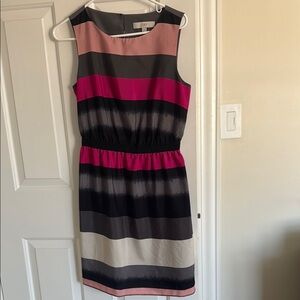 Loft Multicolor Striped Dress